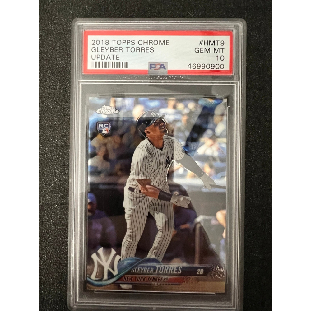 2018 TOPPS CHROME UPDATE #HMT9 GLEYBER TORRES UPDATE